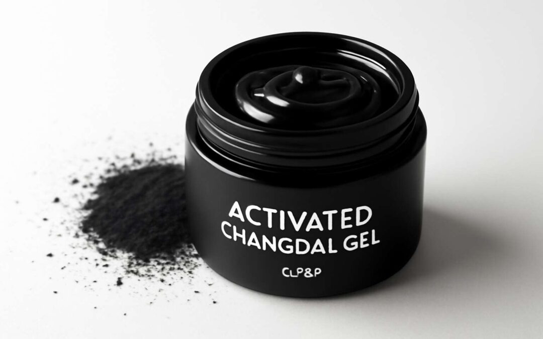 Glow-boosting routine with activated charcoal gel 60ml for deep cleansing