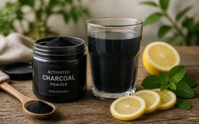 Activated charcoal to clean system removes toxins.
