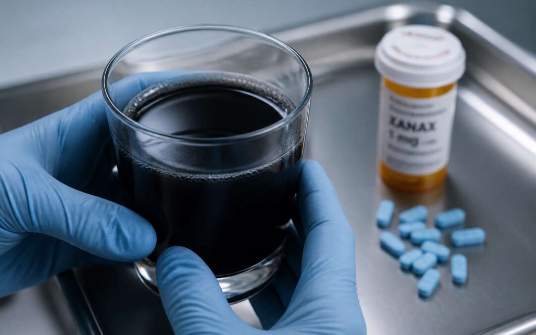 Activated charcoal for xanax overdose, given within one hour, reduces absorption.