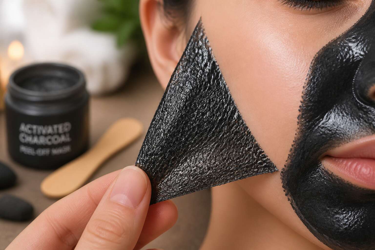 activated charcoal detoxifying peel off mask
