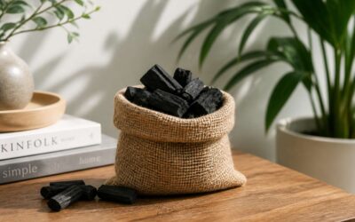 Use activated charcoal to absorb smells without harsh chemicals.